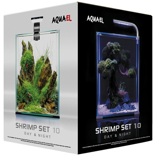 Aквариум AQUAEL SHRIMP SET DAY & NIGHT 10 куб, белый (10 л) фотография