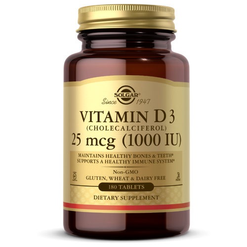 Vitamin D3 (Cholecalciferol), 1000 ME, 270 г, 180 шт. фотография