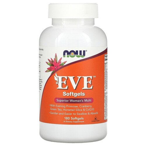 NOW Eve Superior Women's Multi Vitamin, 180 гел. капсул фотография