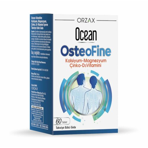 ORZAX OCEAN OSTEOFINE 60 TABLETS; Остеофайн (Кальций, Магний, Цинк, витамин D3) 60 таблеток фотография