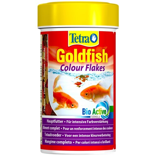 фотография Корм для рыб Tetra Goldfish Colour Flakes 100мл хлопья, купить за 280 р