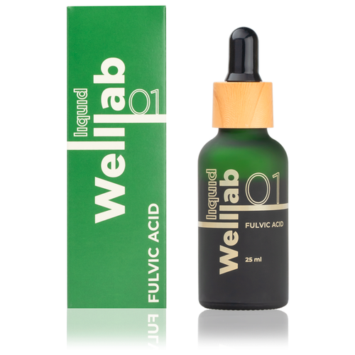 Природный концентрат фульвовых кислот Welllab liquid Fulvic acid, 25 мл . Натуральный продукт для поддержки иммунитета, здоровья. фотография