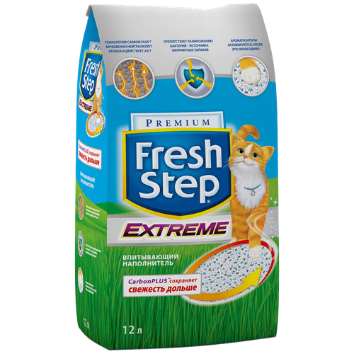 Впитывающий наполнитель Fresh Step Extreme, 12л, 1 шт. фотография