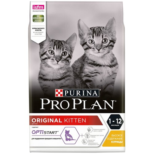 Корм PRO PLAN Original KITTEN OPTI START (комплекс для поддержания природного иммунитета) для котят до 12 месяцев, с курицей, 400 г фотография