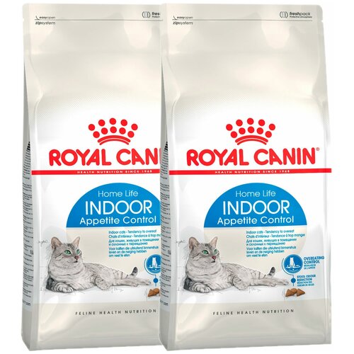 ROYAL CANIN INDOOR APPETITE CONTROL диетический для взрослых кошек живущих дома (2 + 2 кг) фотография