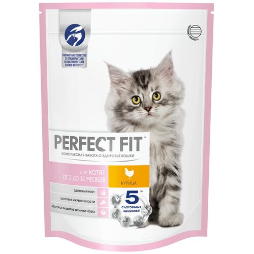 Сухой корм для котят Perfect Fit Junior, с курицей 16 шт. х 190 г фотография