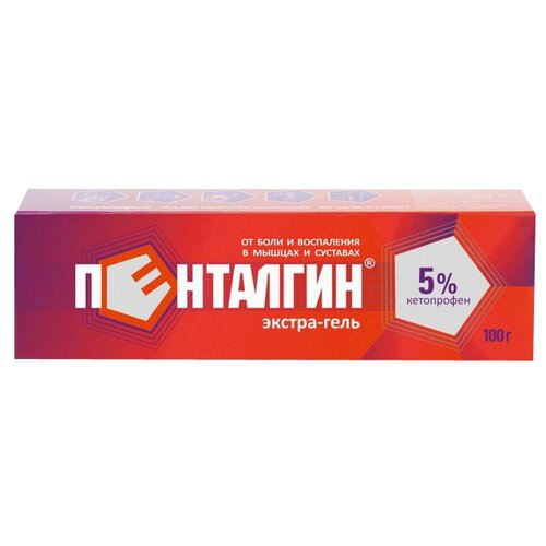 Пенталгин Экстра-гель гель д/нар. прим., 5%, 100 г, 1 шт. фотография