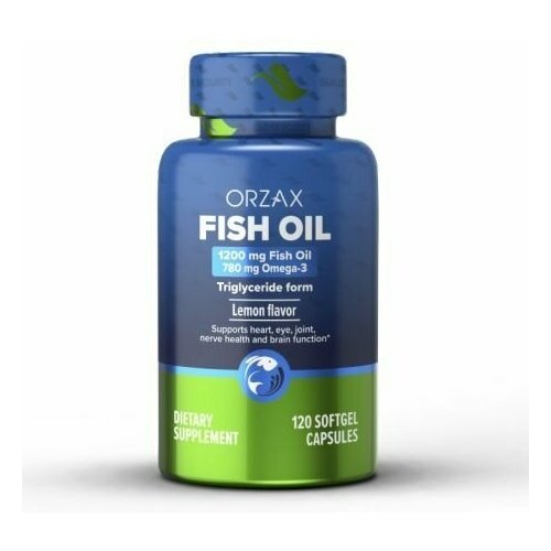 ORZAX Fish oil Omega 3 / Орзакс омега 3 в форме триглицеридов, 120 капсул фотография