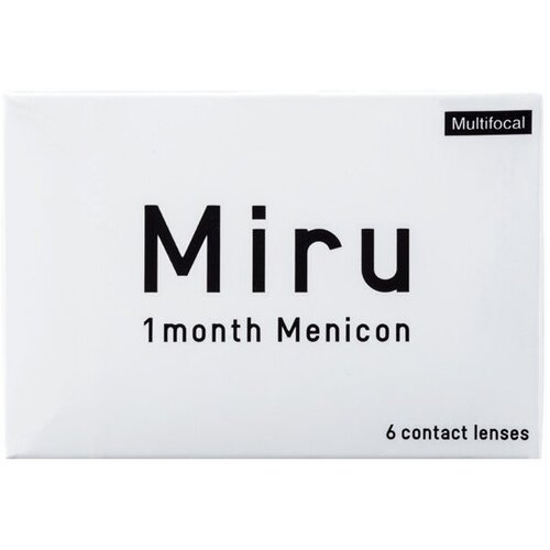 Контактные линзы Menicon Miru 1month Multifocal, 6 шт., R 8,6, D -2,5, ADD: низкая, прозрачный, 1 уп. фотография