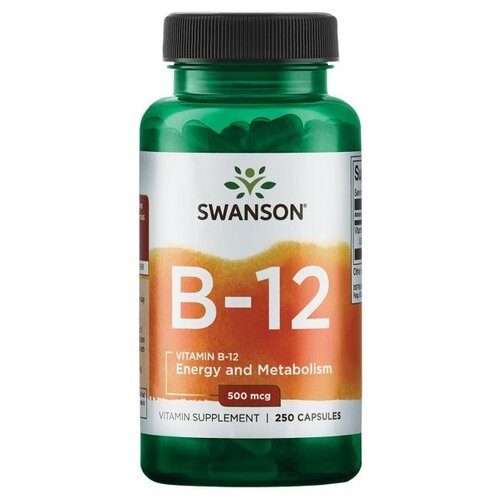 Vitamin B-12, 500 мкг, 100 г, 250 шт. фотография