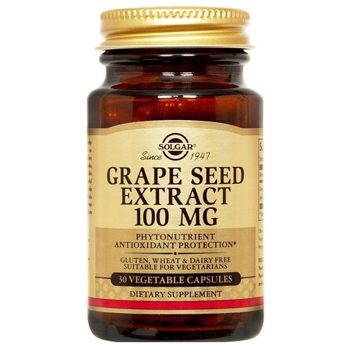 фотография Solgar Grape Seed Extract капс., 100 мг, 150 г, 30 шт., купить за 1931 р