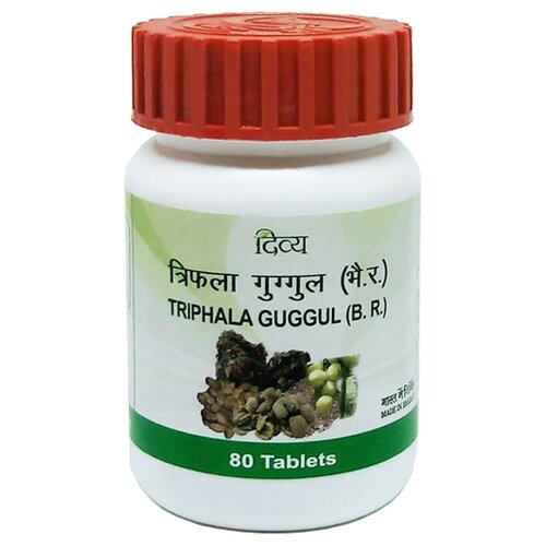 Таблетки Patanjali Triphala Guggul, 80 г, 80 мл, 80 шт. фотография