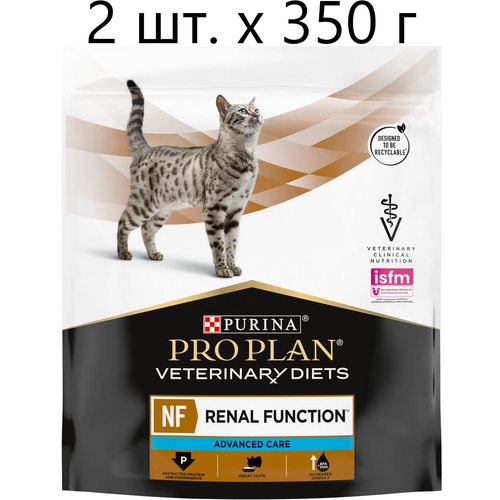 Сухой корм для кошек Purina Pro Plan Veterinary Diets NF Renal Function Advanced Care, при поздней стадии почечной недостаточности, 2 шт. х 350 г фотография