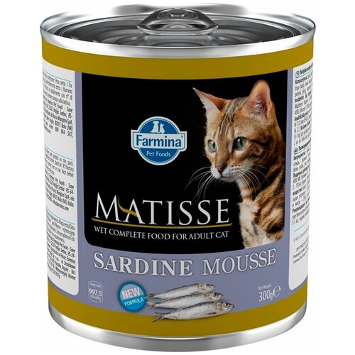 MATISSE MOUSSE SARDINE для взрослых кошек мусс с сардинами (300 гр х 6 шт) фотография