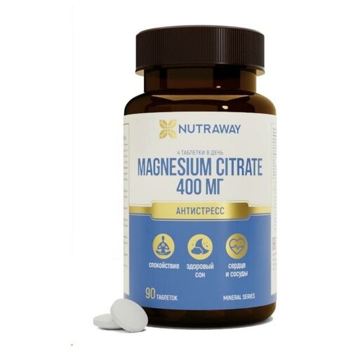 Таблетки NUTRAWAY Magnesium Citrate, 90 шт. фотография