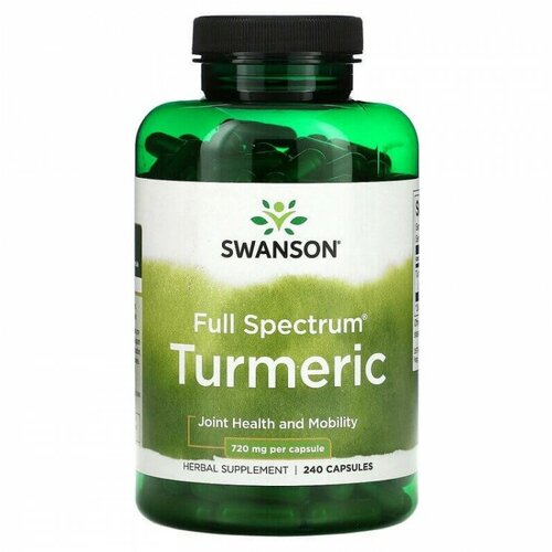 Swanson Full Spectrum Turmeric (полный спектр куркумы) 720 мг 240 капсул фотография