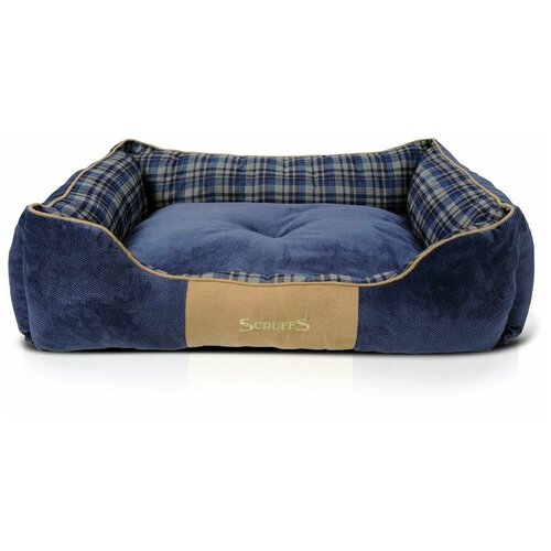 Лежак для собак и кошек Scruffs Highland Box Bed 50х40х13 см 50 см 40 см blue 13 см фотография