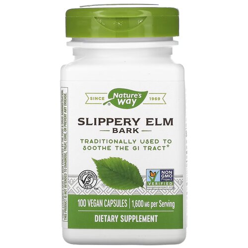 Капсулы Nature's Way Slippery Elm Bark, 110 г, 100 шт. фотография