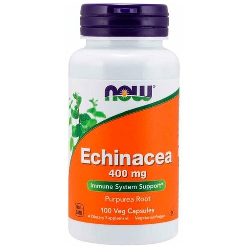 Капсулы NOW Echinacea, 100 г, 400 мг, 100 шт. фотография