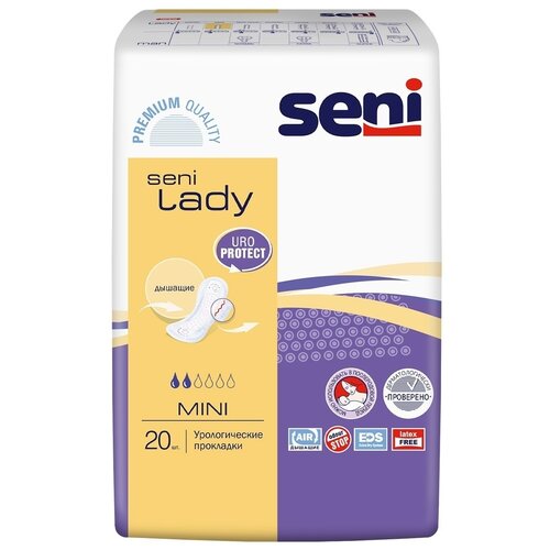 Прокладки урологические женские SENI LADY mini 20 шт. фотография