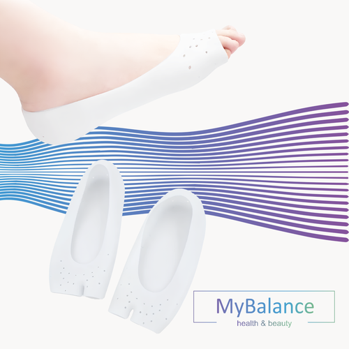 Носочки от трещин и мозолей MyBalance силиконовые фотография