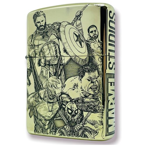 Зажигалка бензиновая Zippo(Armor) Мстители Custom Латунь фотография