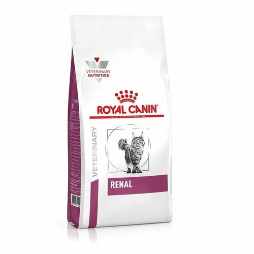 Сухой корм для кошек Royal Canin Renal Feline при хронической почечной недостаточности, диетический, субпродукты, 350 г фотография