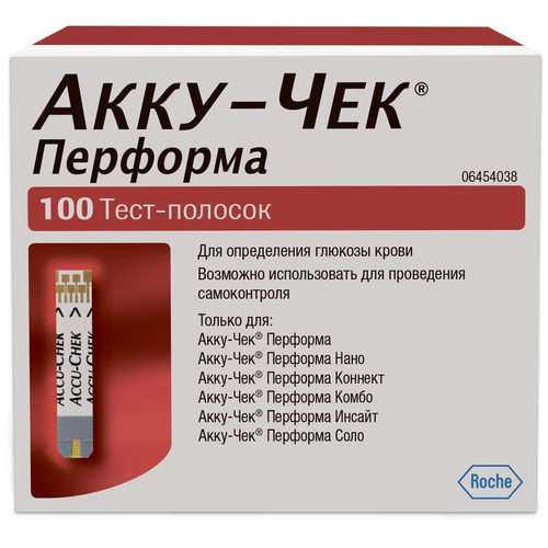 фотография Accu-Chek тест-полоски Performa, 100 шт., купить за 2699 р