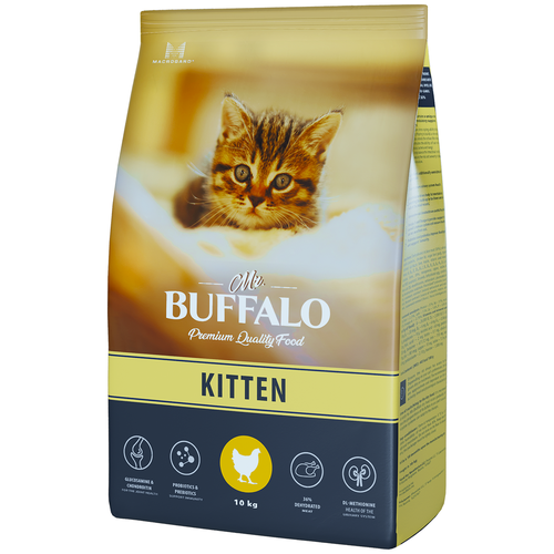 фотография Mr.Buffalo (Мр. Буффало) KITTEN курица для котят 10кг, купить за 5327 р