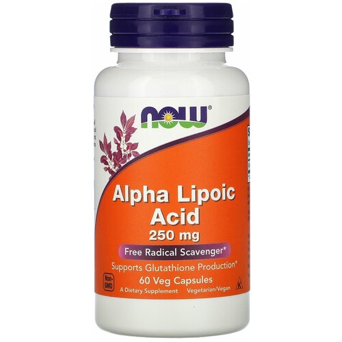 Alpha Lipoic Acid капс., 250 мг, 150 мл, 100 г, 60 шт. фотография