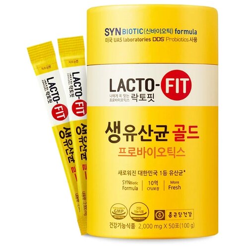 Lacto-Fit Probiotics Gold пор. саше, 2 г, 50 шт., виноград, 1 уп. фотография