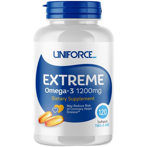 Extreme Omega-3 капс., 1200 мг, 1.85 г, 120 шт. фотография