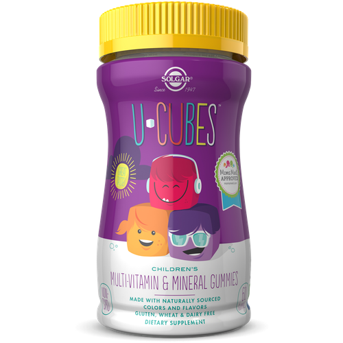 U-Cubes children's multi-vitamin & mineral, 270 г, 60 шт., фруктовый фотография