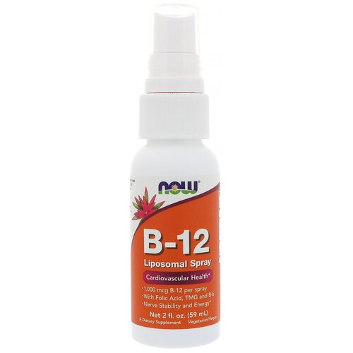 Спрей NOW B-12 Liposomal Spray, 100 г, 59 мл фотография