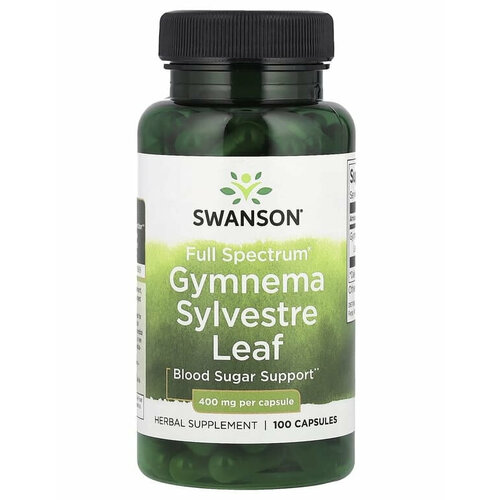 Swanson Gymnema Sylvestre Leaf Full Spectrum 400 мг 100 капсул фотография