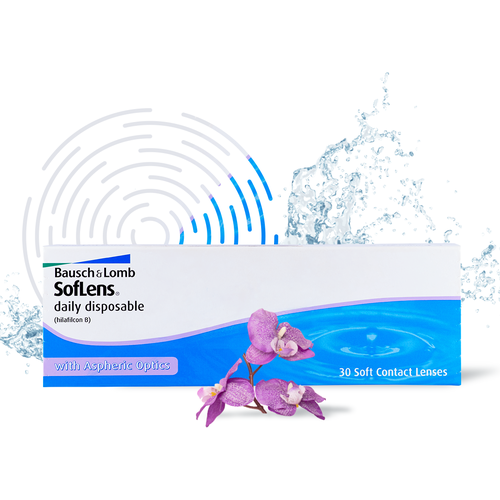 Контактные линзы Bausch & Lomb Soflens Daily Disposable, 30 шт., R 8,6, D -5,75 фотография