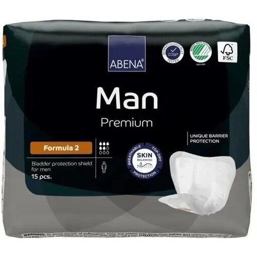 Abena Прокладки для мужчин Abena Man Formula 2, 15 шт. фотография