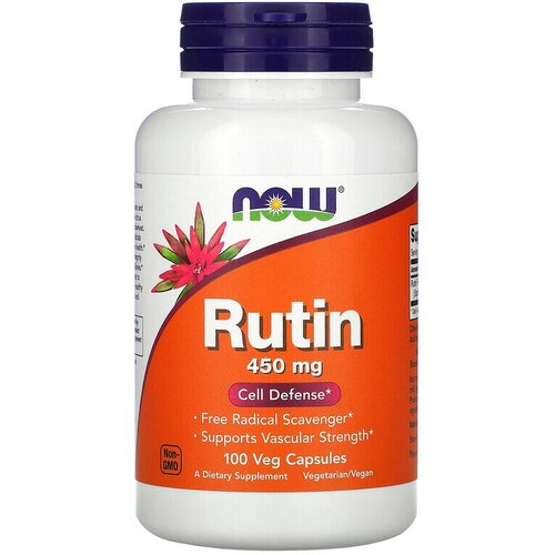 Рутин Нау Фудс (Rutin Now Foods), 450 мг, 100 капсул фотография