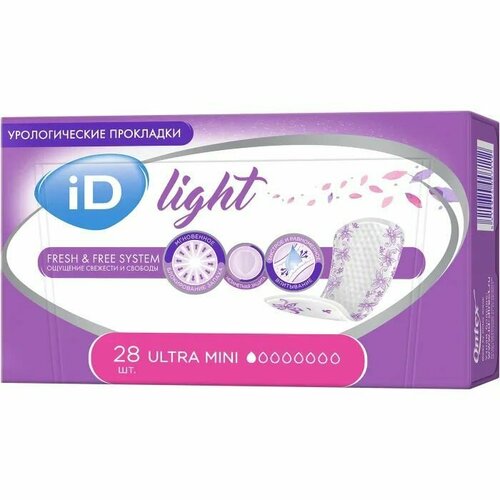 Урологические прокладки iD Light Ultra mini 28 шт фотография