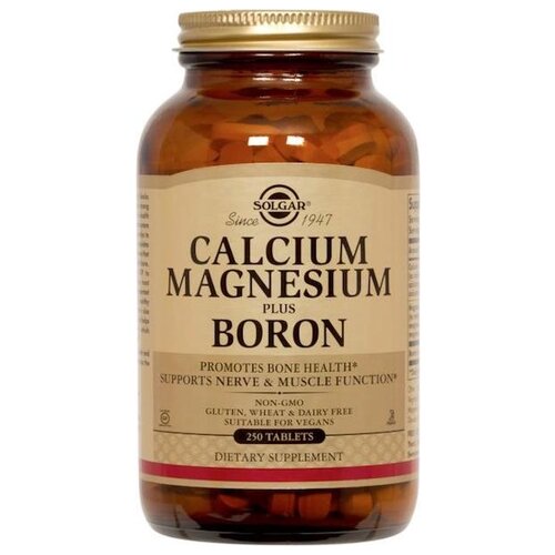 Таблетки SOLGAR Calcium Magnesium Plus Boron, 250 шт. фотография