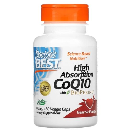 High Absorption Co Q10 вег. капс., 100 мг, 220 г, 60 шт. фотография