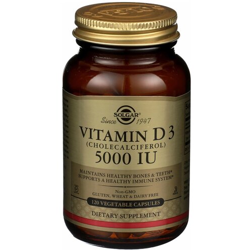 Vitamin D3 капс., 5000 ME, 150 мл, 300 г, 120 шт. фотография