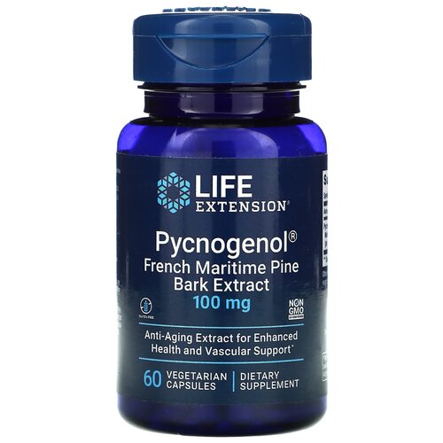 Капсулы Life Extension Pycnogenol, 50 г, 100 мг, 60 шт. фотография