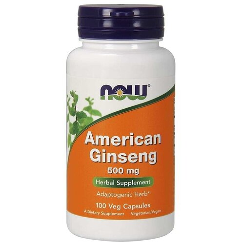 Капсулы NOW American Ginseng, 90 г, 500 мг, 100 шт. фотография