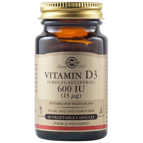 Vitamin D3 капс., 600 МЕ, 140 г, 60 шт. фотография