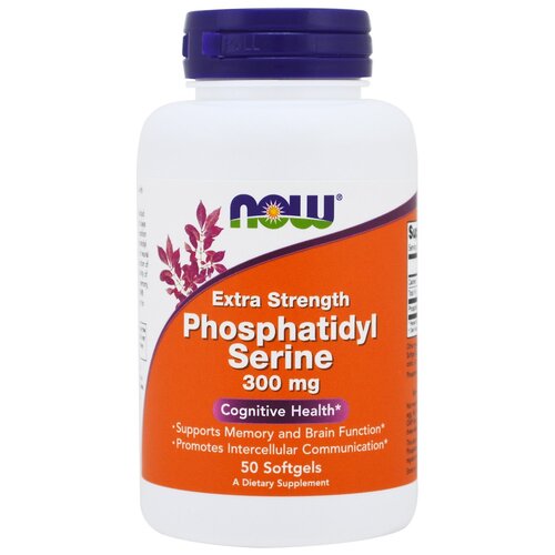 Капсулы NOW Extra Strength Phosphatidyl Serine 300 мг, 300 мг, 50 шт. фотография