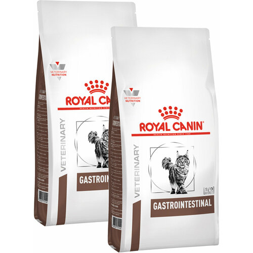 ROYAL CANIN GASTROINTESTINAL для взрослых кошек при заболеваниях желудочно-кишечного тракта 0,35 + 0,35 кг фотография