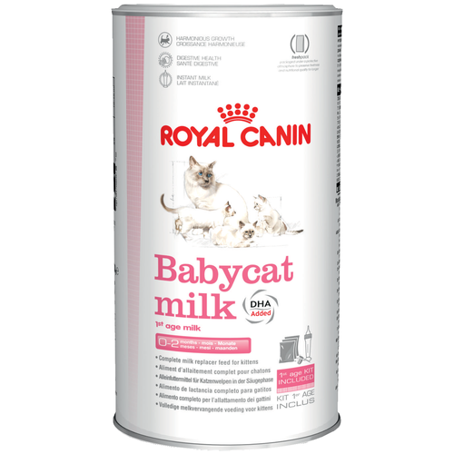 Сухое молоко для котят Babycat milk Royal Canin заменитель молока для котят от рождения до отъема (0-2 месяца). 300 гр. фотография