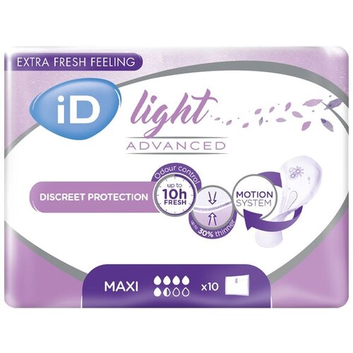 Урологические прокладки iD Light Advanced Maxi, 5.5 капель, 1 уп. по 10 шт. фотография