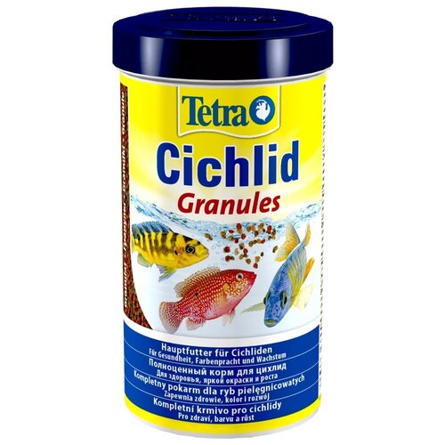 Сухой корм  для  рыб, ракообразных Tetra Cichlid Granules, 500 мл, 225 г фотография